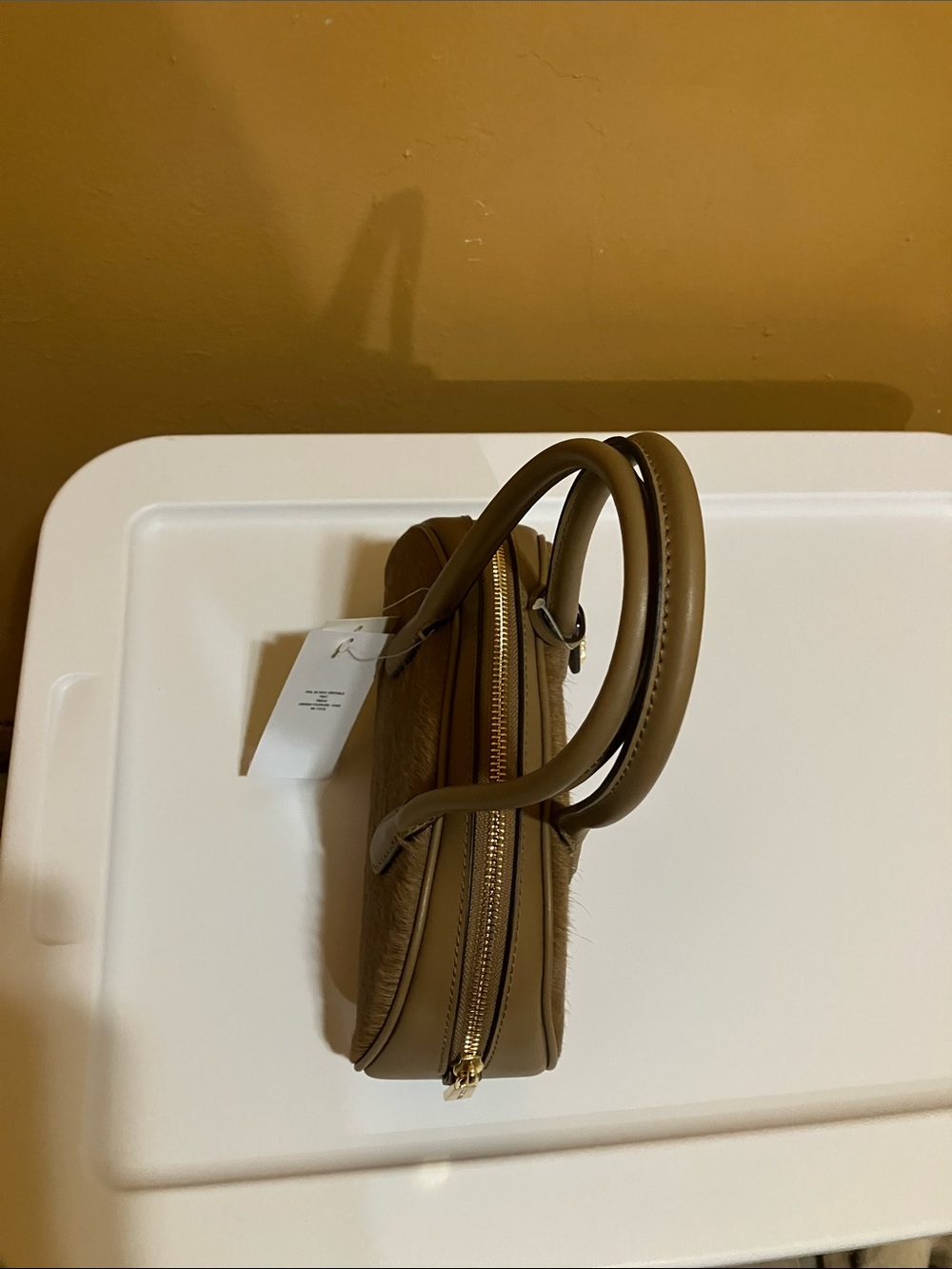 Michael Kors LULU Husk SM Handle Satchel Haircalf - Picture 5 of 14